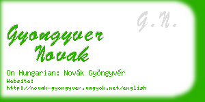 gyongyver novak business card